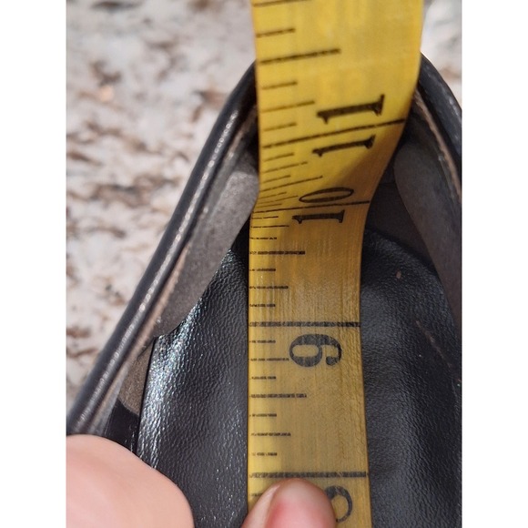 Tory Burch Black leather Ballet Flat Size 7.5 M Career Classic shoes - Picture 12 of 13